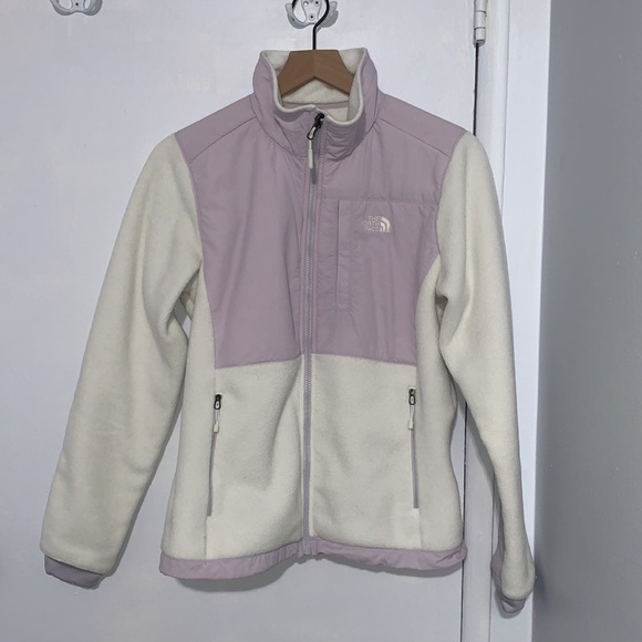 The North Face Jackets & Blazers - The North Face Denali 2 white and lavender jacket